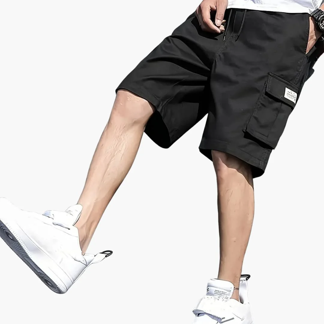 Herren Cargo Shorts mit Kordelzug und Klappentaschen - Image 3