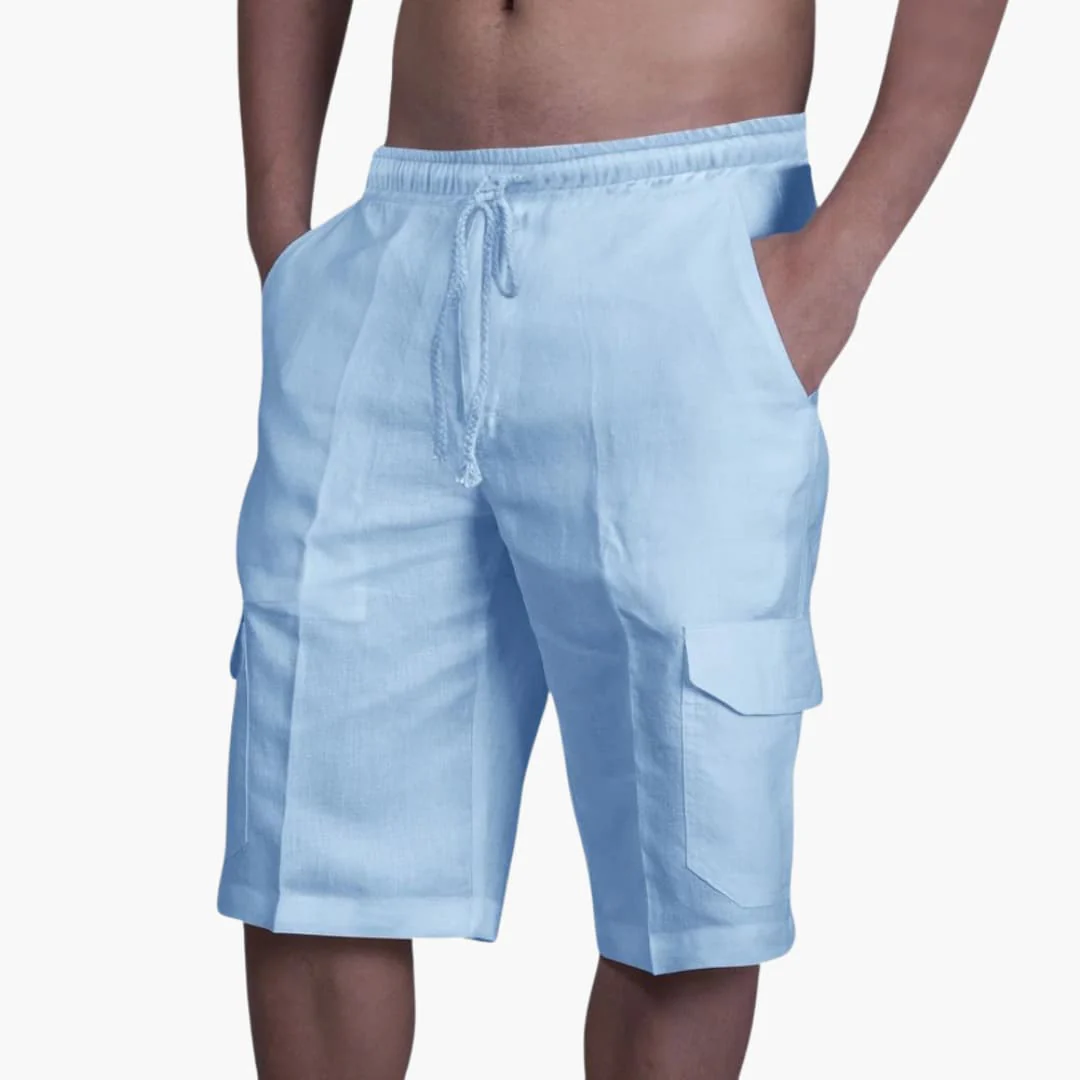 Herren Cargo Shorts mit Kordelzug und Taschen für den Sommer - Image 4