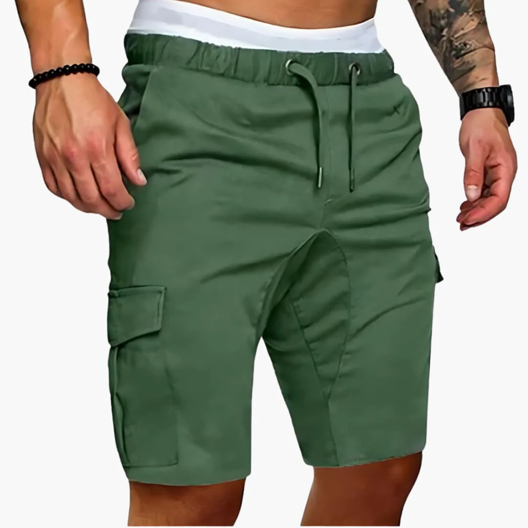 Herren Cargo Shorts mit Taschen und elastischem Bund für Sommer - Image 5