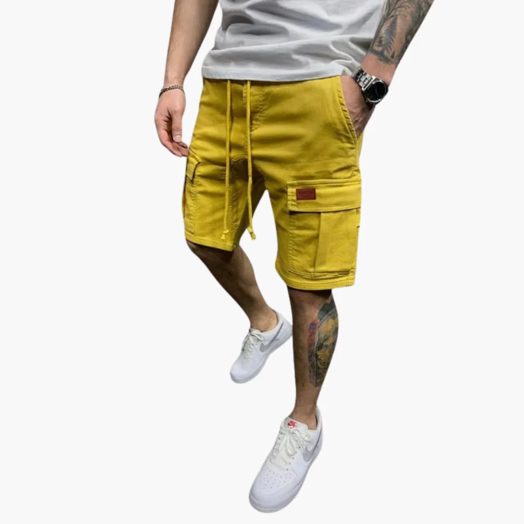 Herren Cargoshorts mit Kordelzug und Klappentaschen - Image 4