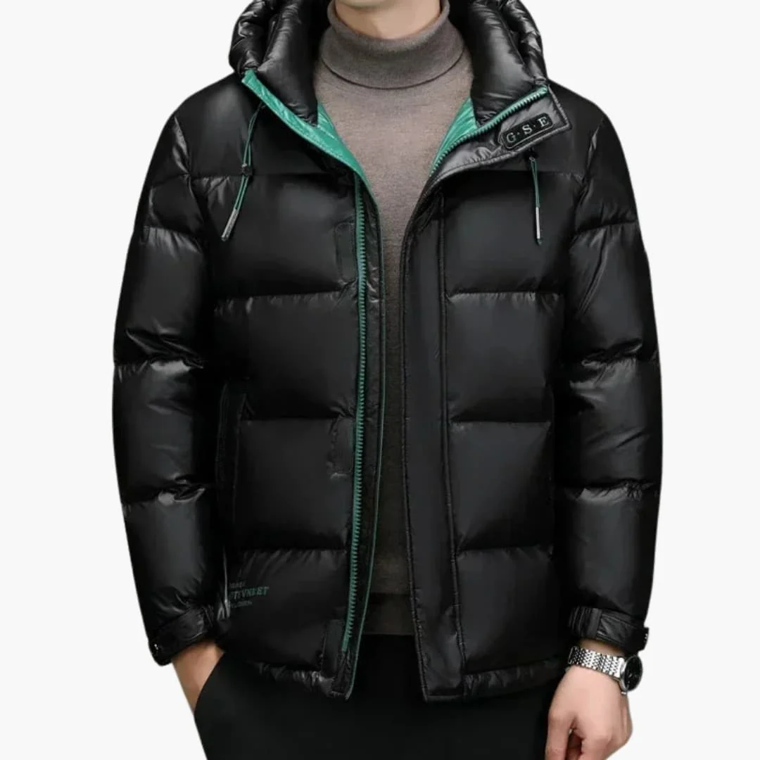 Herren Daunenjacke mit Kapuze - Image 4