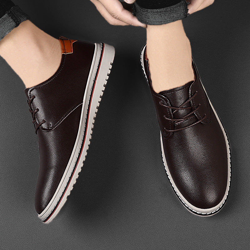 Herren Elegante Freizeit-Schnürschuhe aus hochwertigem Leder - Image 3