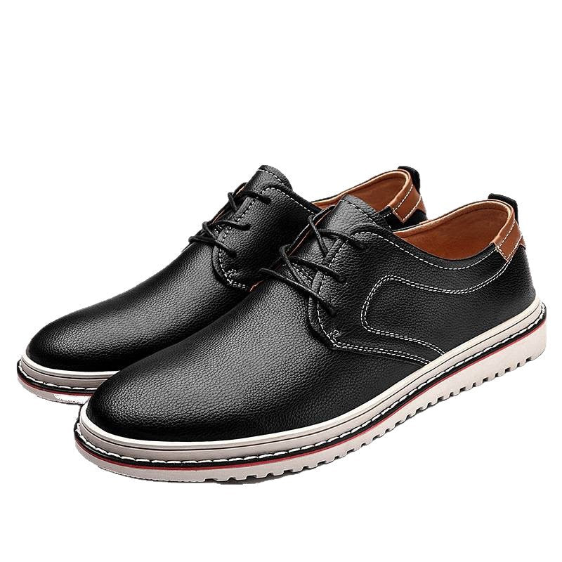 Herren Elegante Freizeit-Schnürschuhe aus hochwertigem Leder - Image 4