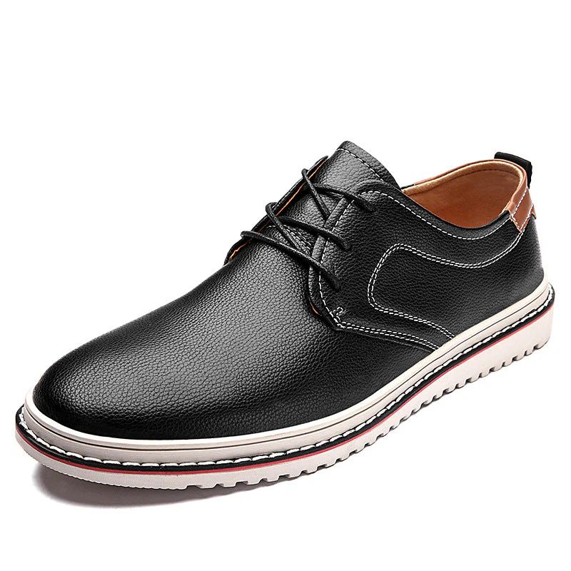 Herren Elegante Freizeit-Schnürschuhe aus hochwertigem Leder - Image 5