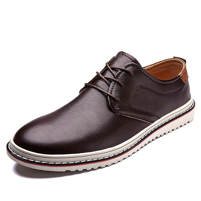 Herren Elegante Freizeit-Schnürschuhe aus hochwertigem Leder - Image 6