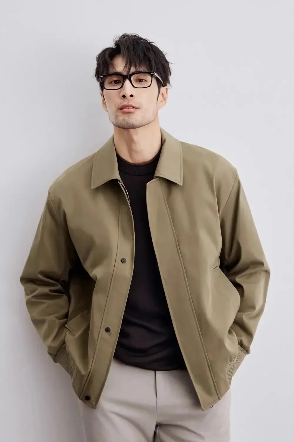 Herren elegante Herbstjacke | Warme