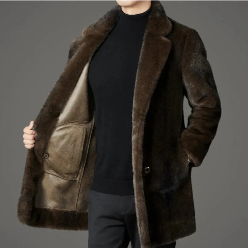 Herren eleganter weicher Mantel | Winter - Image 5