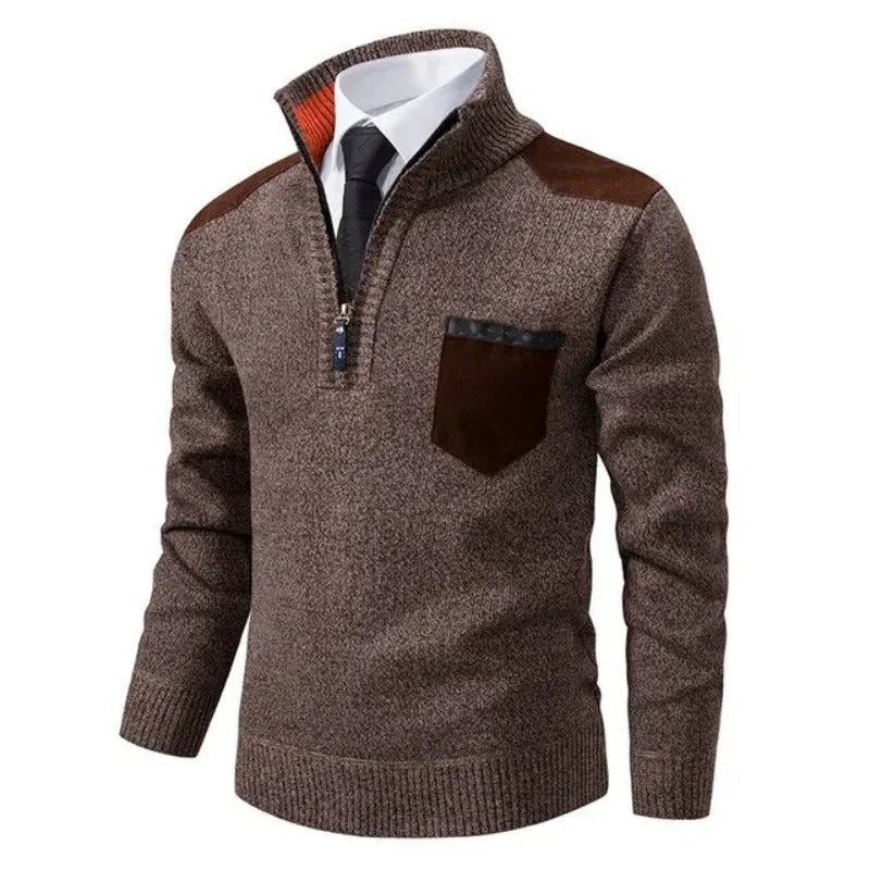 Herren eleganter Zip-Up-Pullover | Warmer - Image 2
