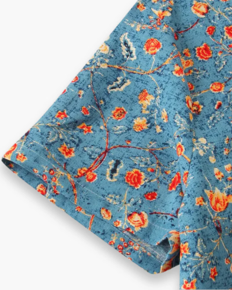 Herren Elegantes Freizeit Hemd | Stilvolles Blumenmuster - Image 4