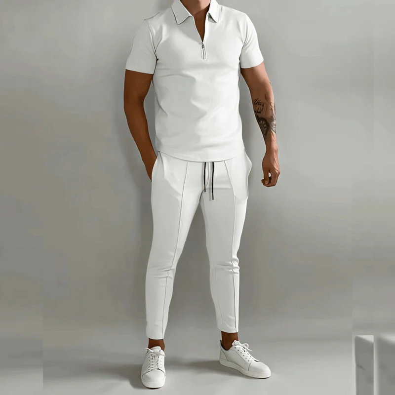 Herren Elegantes Polo Shirt und Hose Set | Stilvoll - Image 5