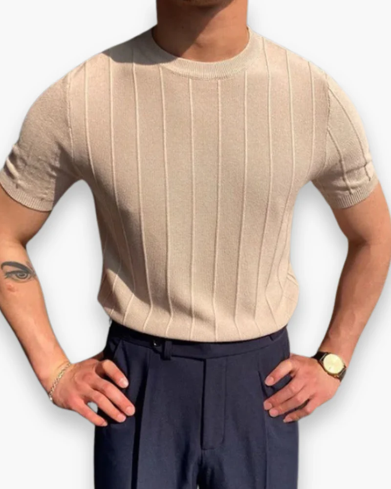 Herren Elegantes Slim Fit T-Shirt | Stilvoll und Modern - Image 2