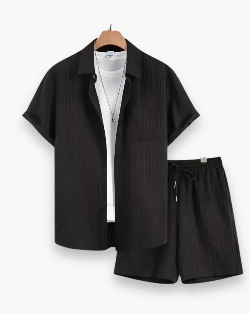 Herren Elegantes Sommer Set | Shirt Und Shorts - Image 4