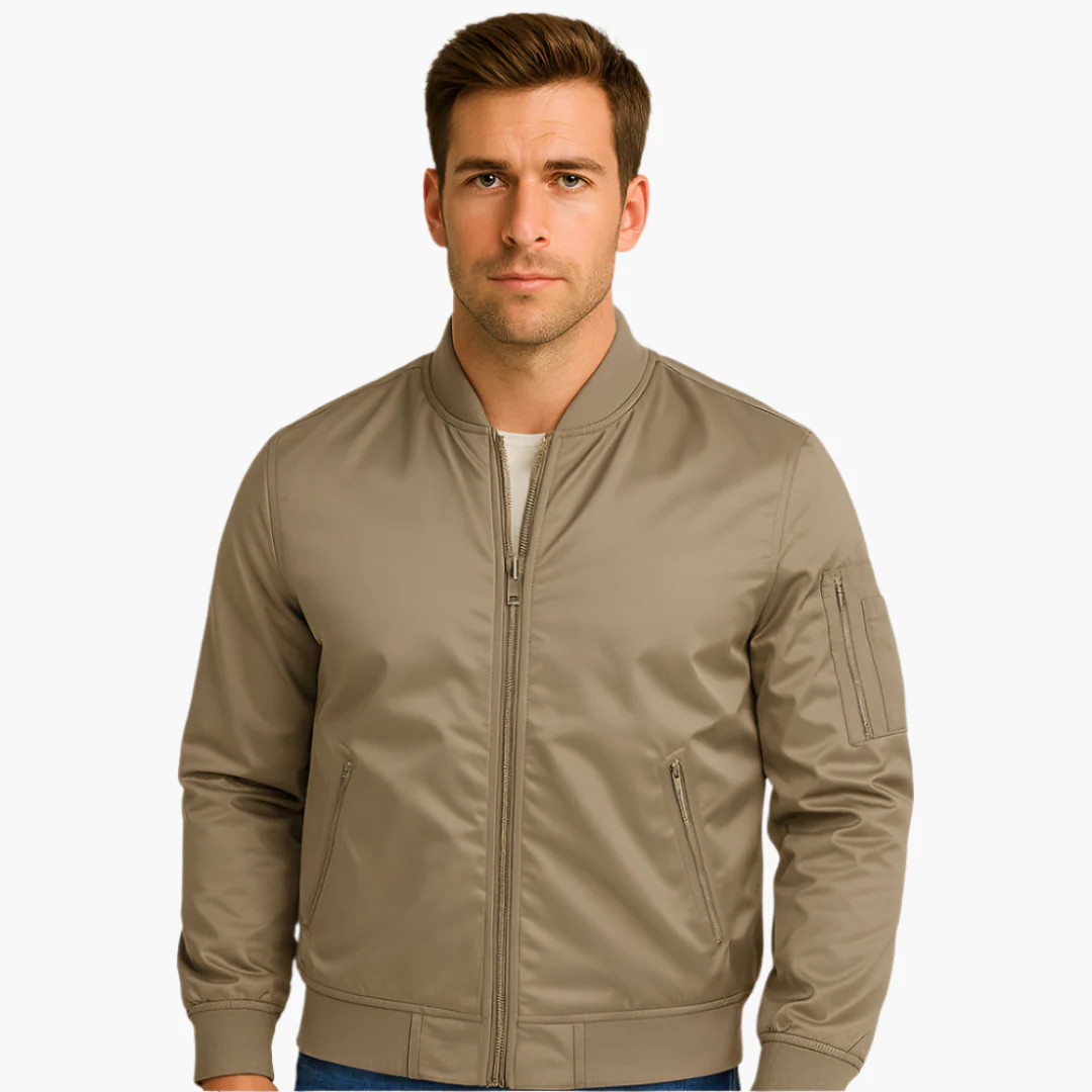 Herren Fliegerjacke mit geripptem Kragen - Image 5