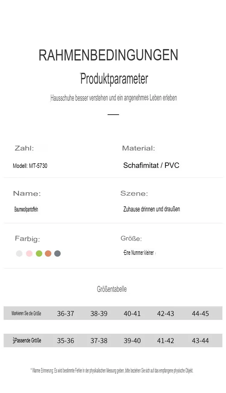 Herren/Frauen Winterpantoffeln aus Baumwolle - Image 11