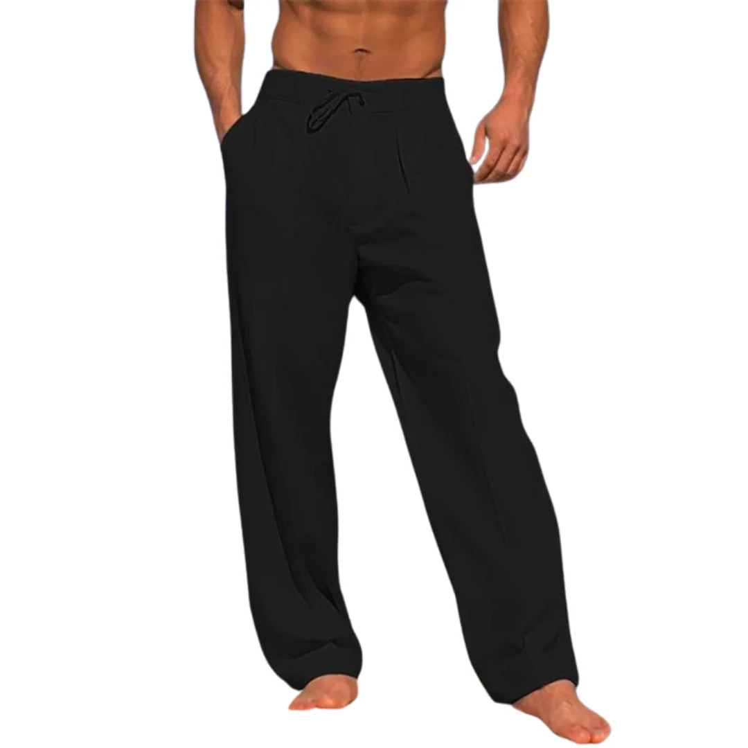 Herren Freizeit-Hose mit Kordelzugbund und Seitentaschen - Image 3