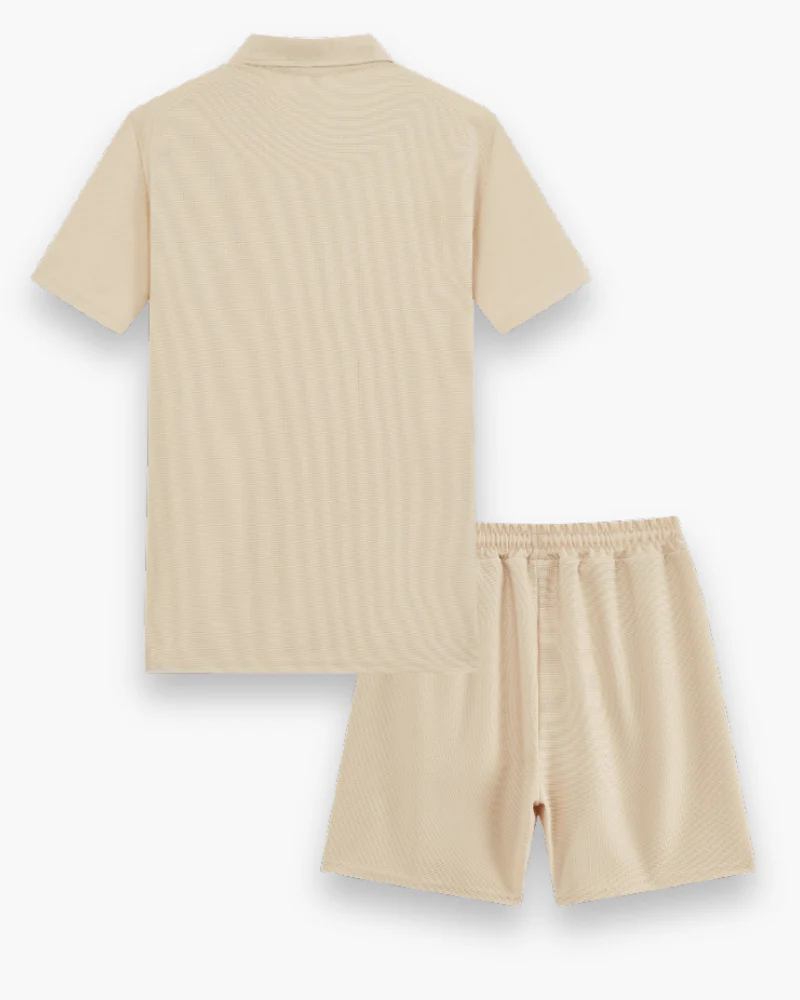 Herren Freizeit Set mit Zipper Polo | Leichtes Sommer Outfit - Image 2