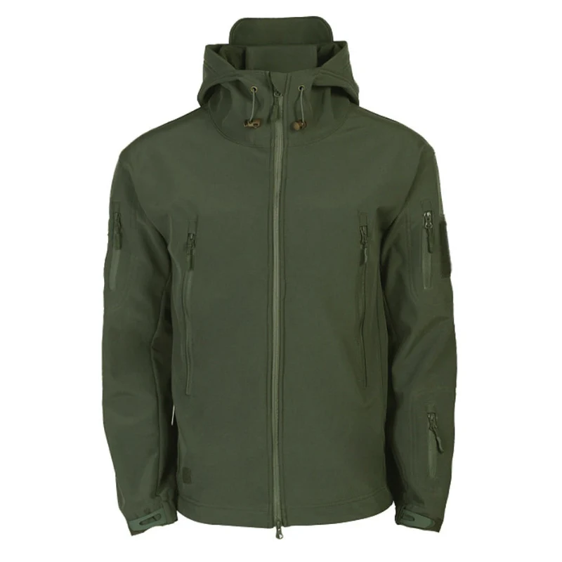Herren Funktionsjacke mit Kapuze | Outdoor Reißverschluss - Image 6