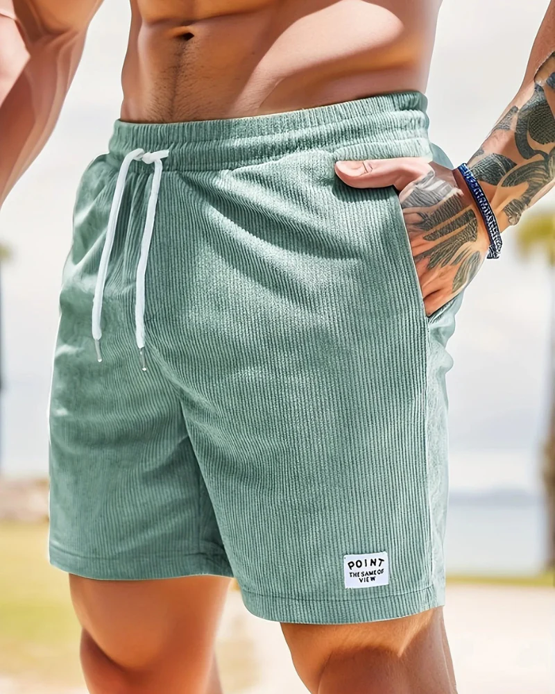 Herren gerippte Sommershorts | kurze - Image 4
