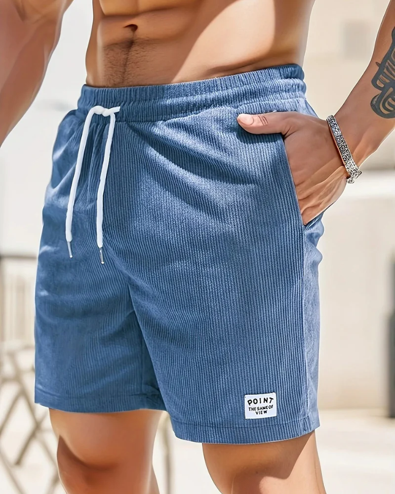 Herren gerippte Sommershorts | kurze - Image 5