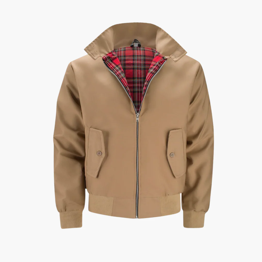 Herren Harrington Bomberjacke mit Tartan Futter - Image 4