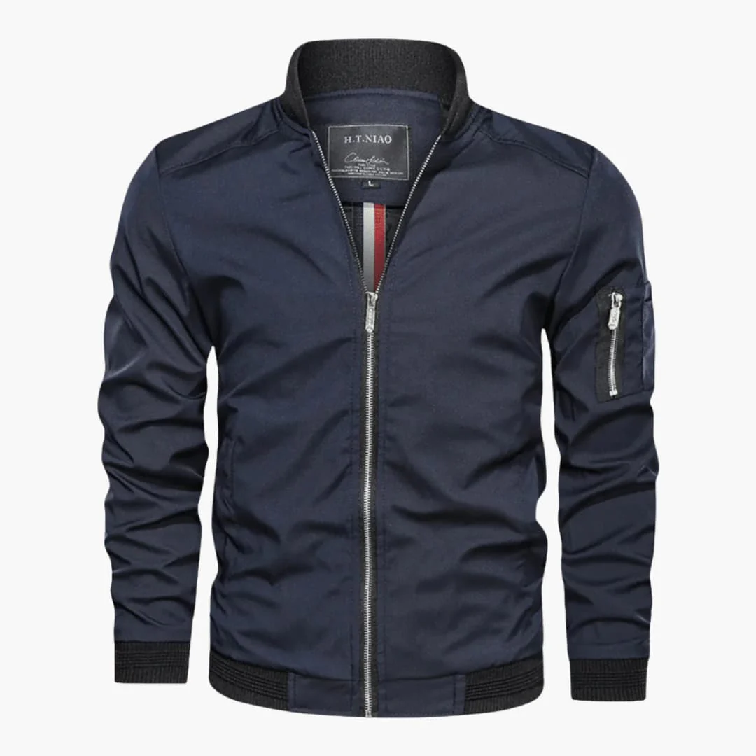 Herren jacke mit Frontreißverschluss und Ärmeltasche - Image 2