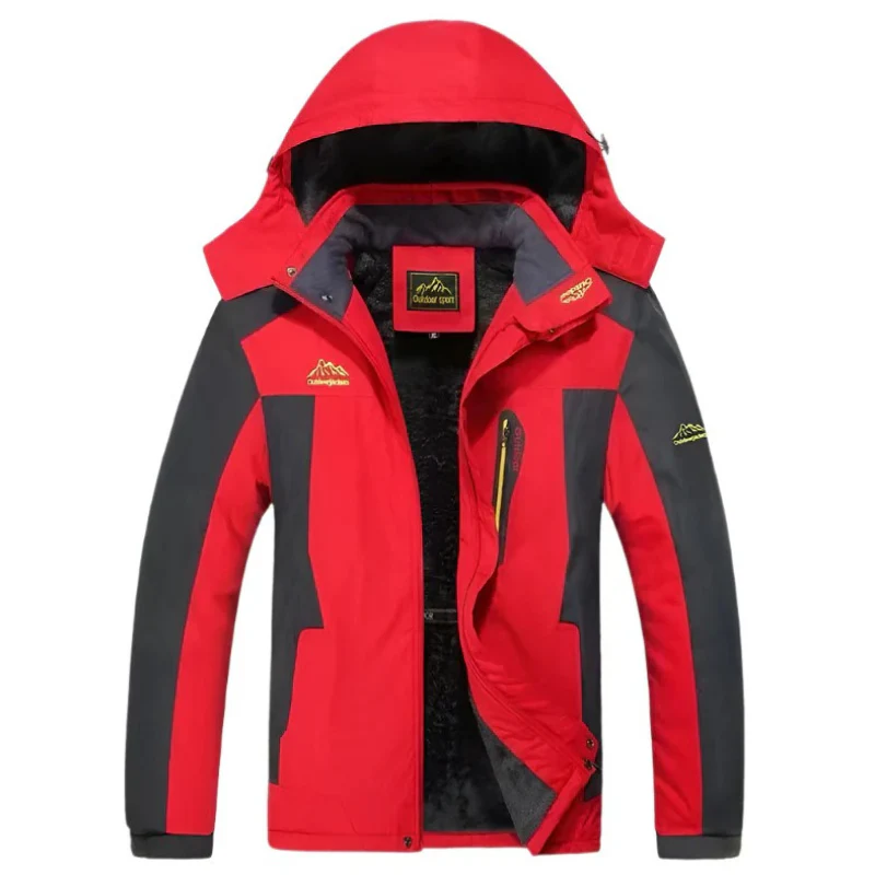 Herren Kapuzen-Outdoor-Winterjacke | Wasserdichte - Image 2