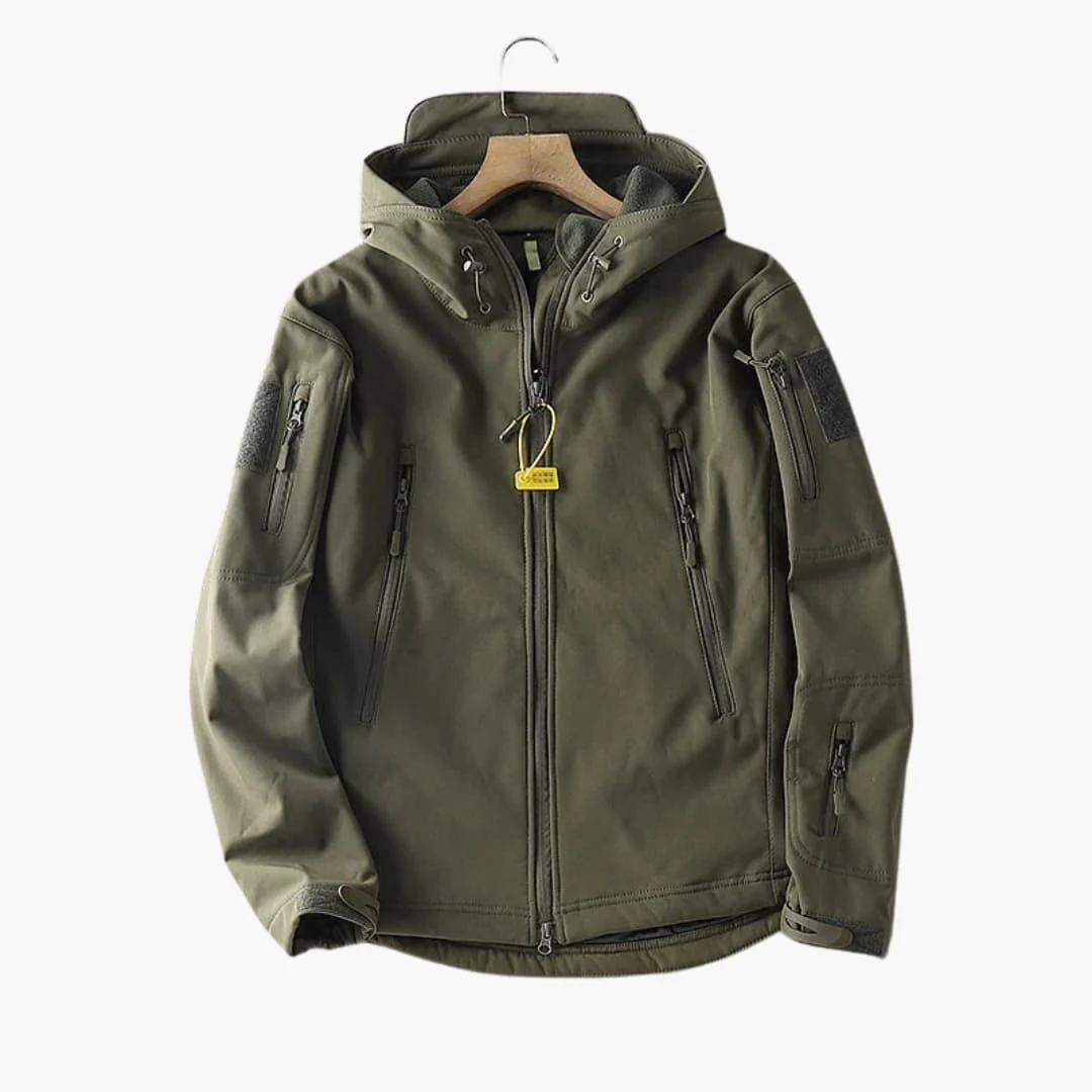 Herren Kapuzenjacke mit Reißverschluss und Ärmeltaschen
