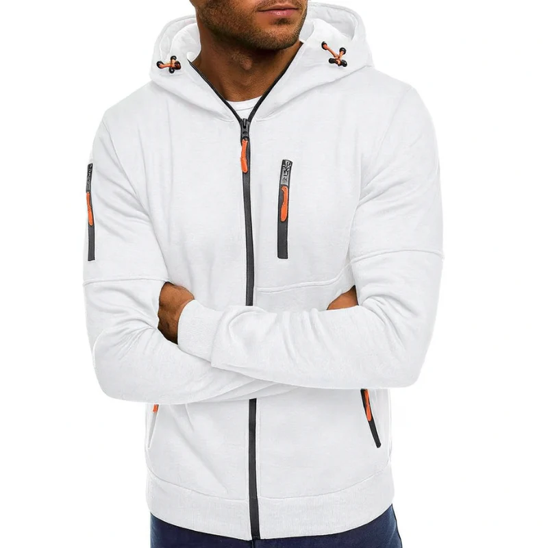 Herren-Kapuzenpullover mit Reißverschluss – Freizeitstil und sportliche Aktivitäten - Image 3