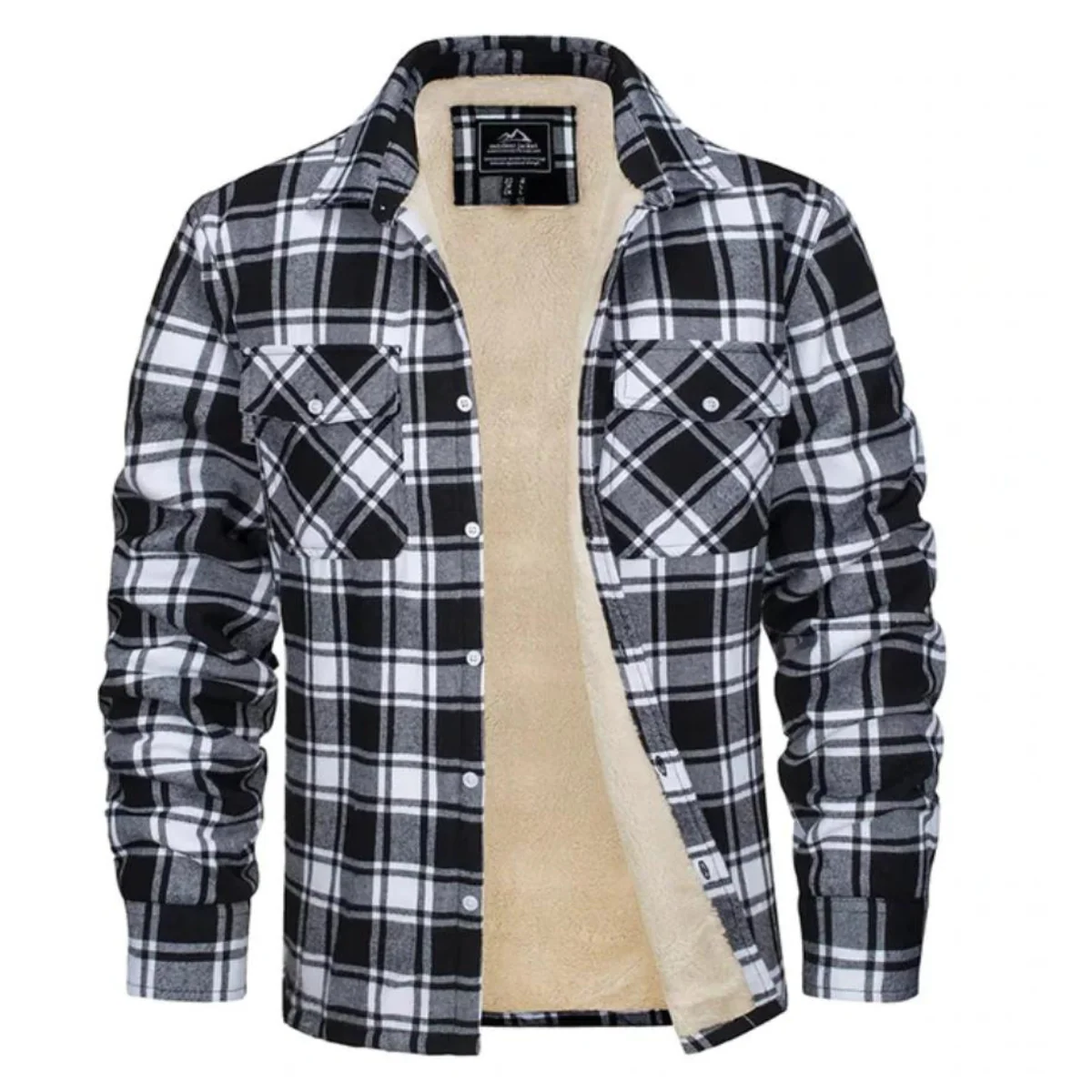 Herren Kariertes Fleecejacke | Freizeit Winterbekleidung - Image 5