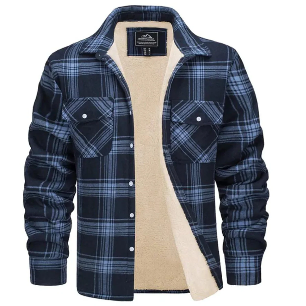 Herren Kariertes Fleecejacke | Freizeit Winterbekleidung - Image 7