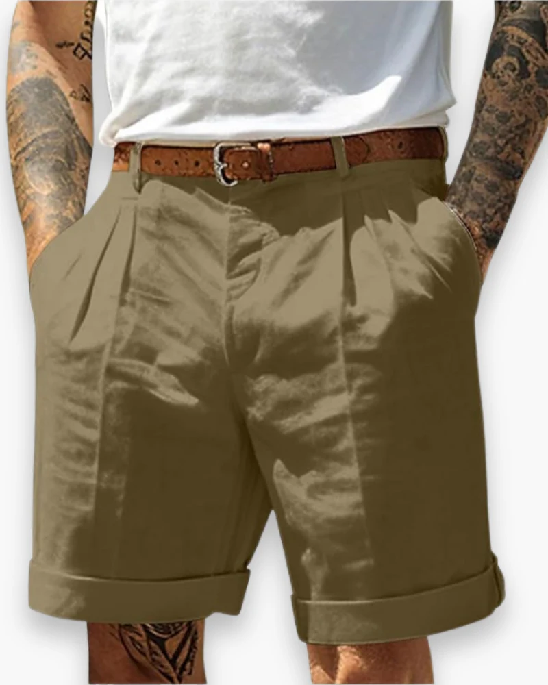 Herren Klassisch Gefaltete Shorts | Komfortabel - Image 5
