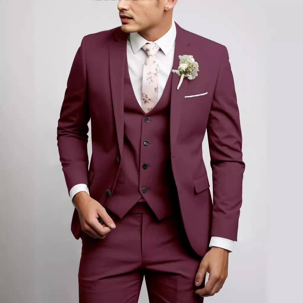 Herren Klassische Eleganz Hochzeitsgast Anzug | 3-Teilig