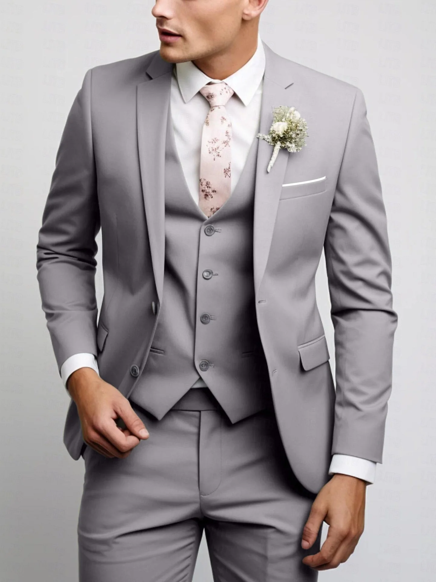 Herren Klassische Eleganz Hochzeitsgast Anzug | 3-Teilig - Image 4