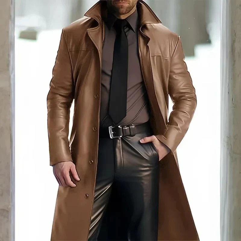 Herren klassischer langer Mantel | Lang - Image 2