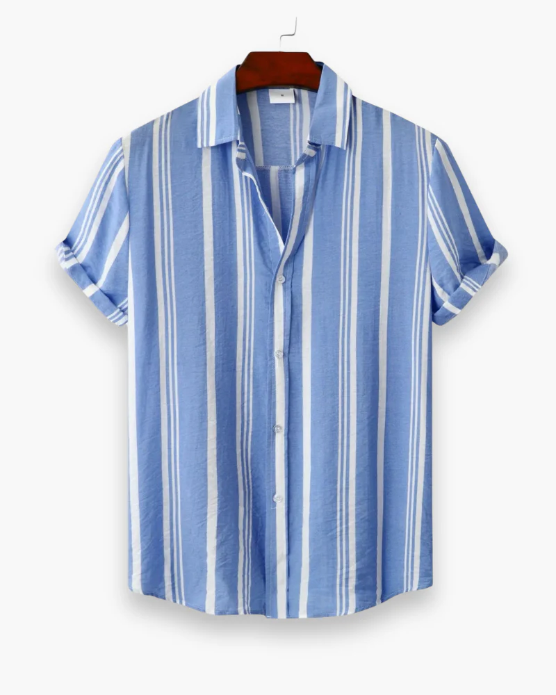 Herren Klassisches Gestreiftes Hemd | Elegant Sommer Hemd - Image 8