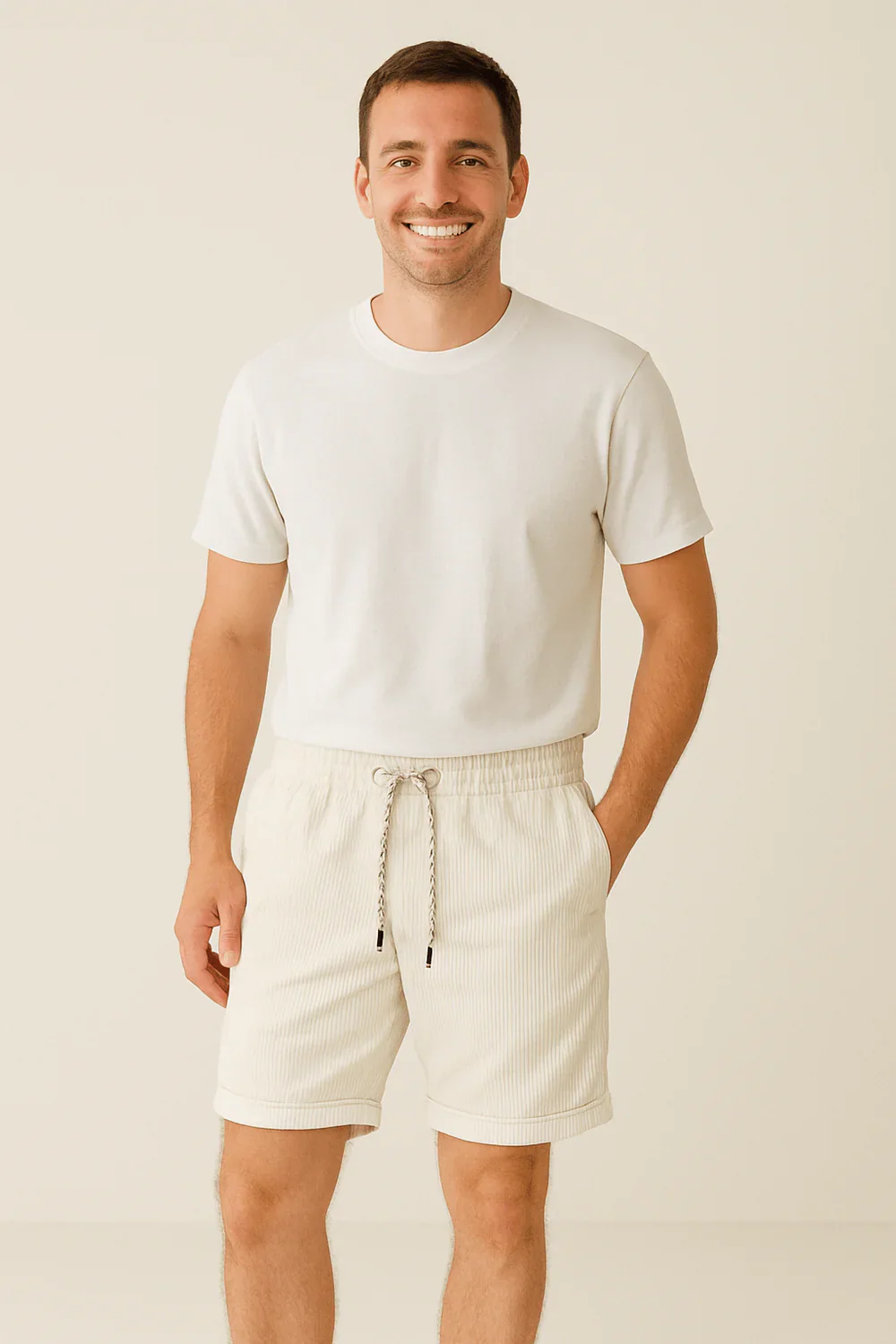 Herren lässige kurze Cordhosen | Sommer - Image 5