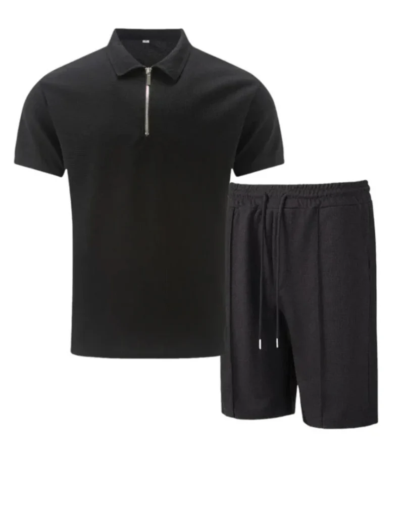 Herren lässiges Poloshirt- und Shorts-Set | kurzer hose - Image 8