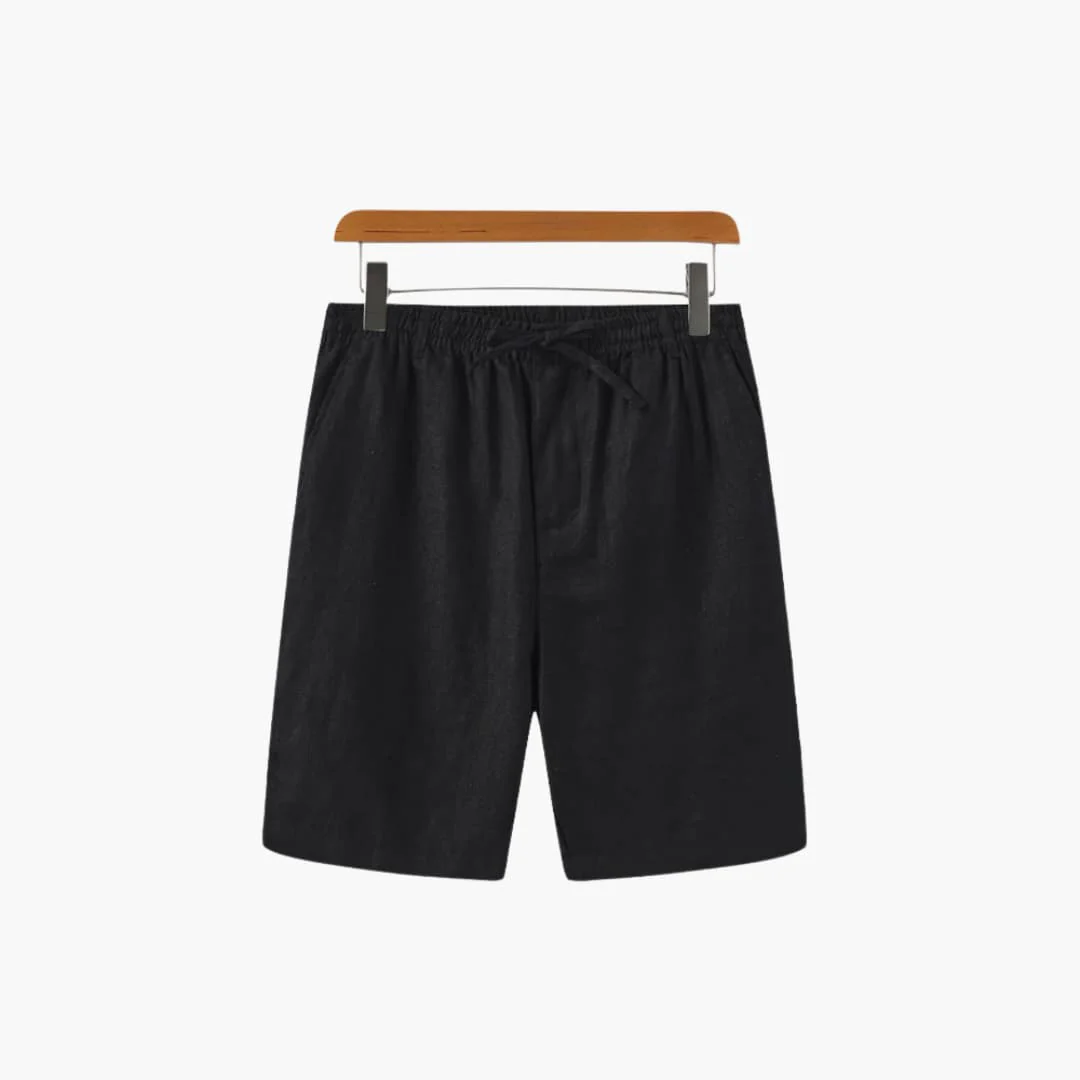 Herren Leinen Shorts mit Kordelzug und Seitentaschen - Image 7