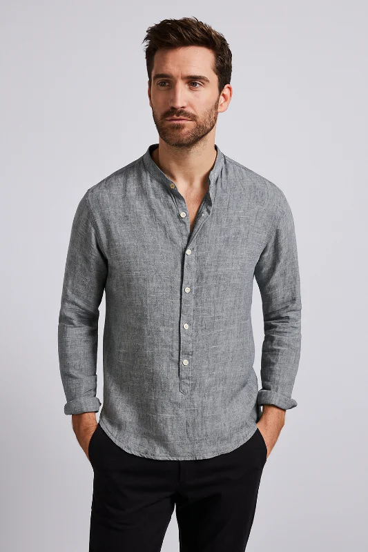 Herren Leinenhemd Langarm für Elegante Anlässe - Klassische Hemden Herren - Image 2