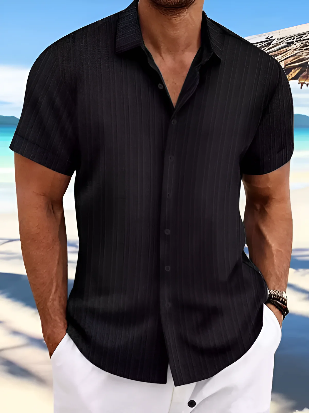 Herren luftiges Sommerhemd | kurzarm - Image 5