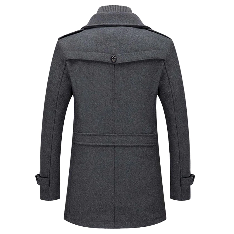 Herren Mantel Lang für den Winter - Modischer Übergangsmantel mit Eleganten Design