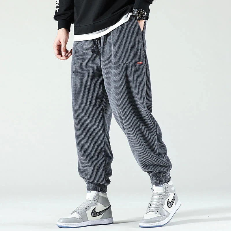 Herren moderne Cordhose | Baggy