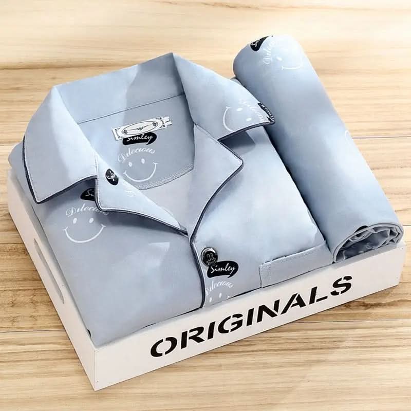 Herren-Pyjama-Set mit Knöpfen – Weiche und atmungsaktive Nachtwäsche - Image 2