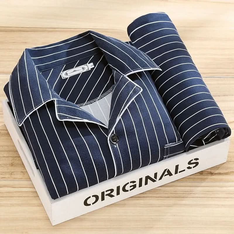 Herren-Pyjama-Set mit Knöpfen – Weiche und atmungsaktive Nachtwäsche - Image 7