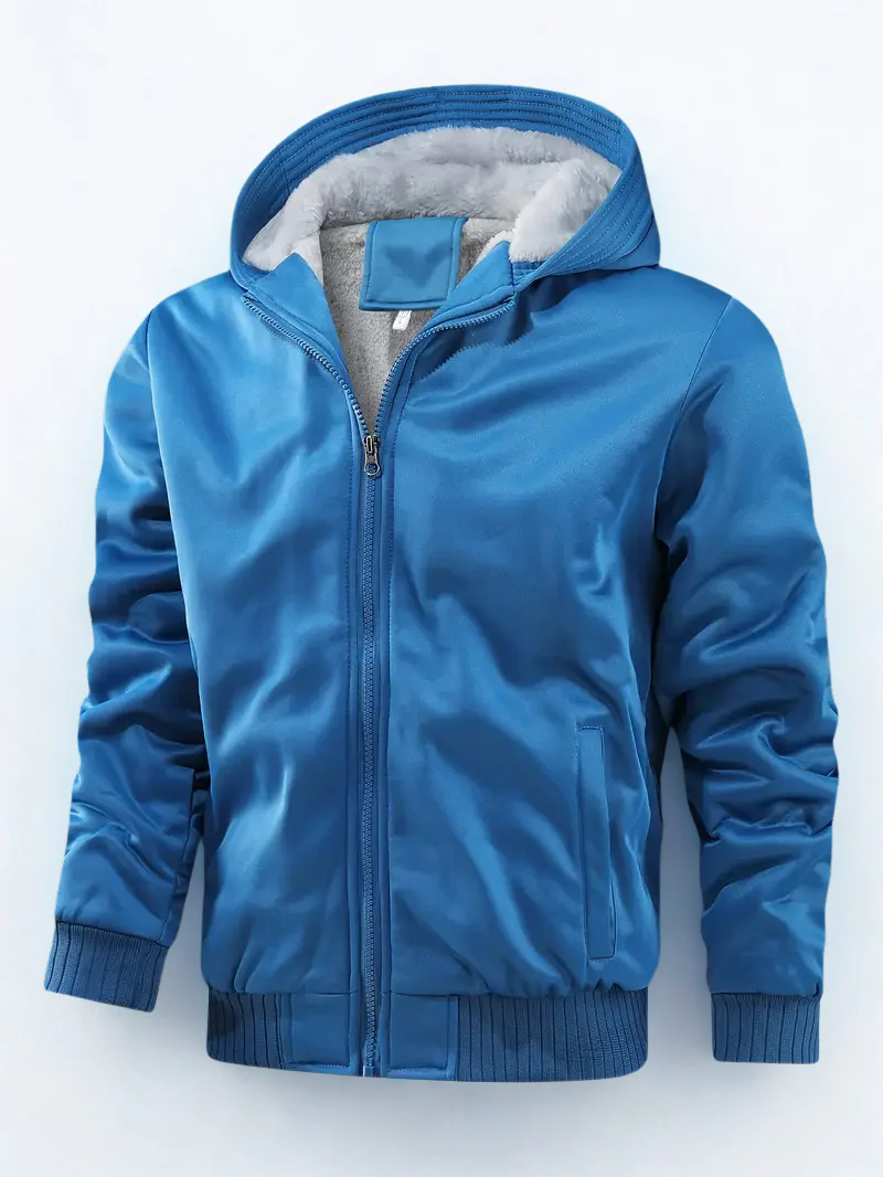 Herren Reißverschlussjacke mit Kapuze | Fleecefutter Langarm - Image 2