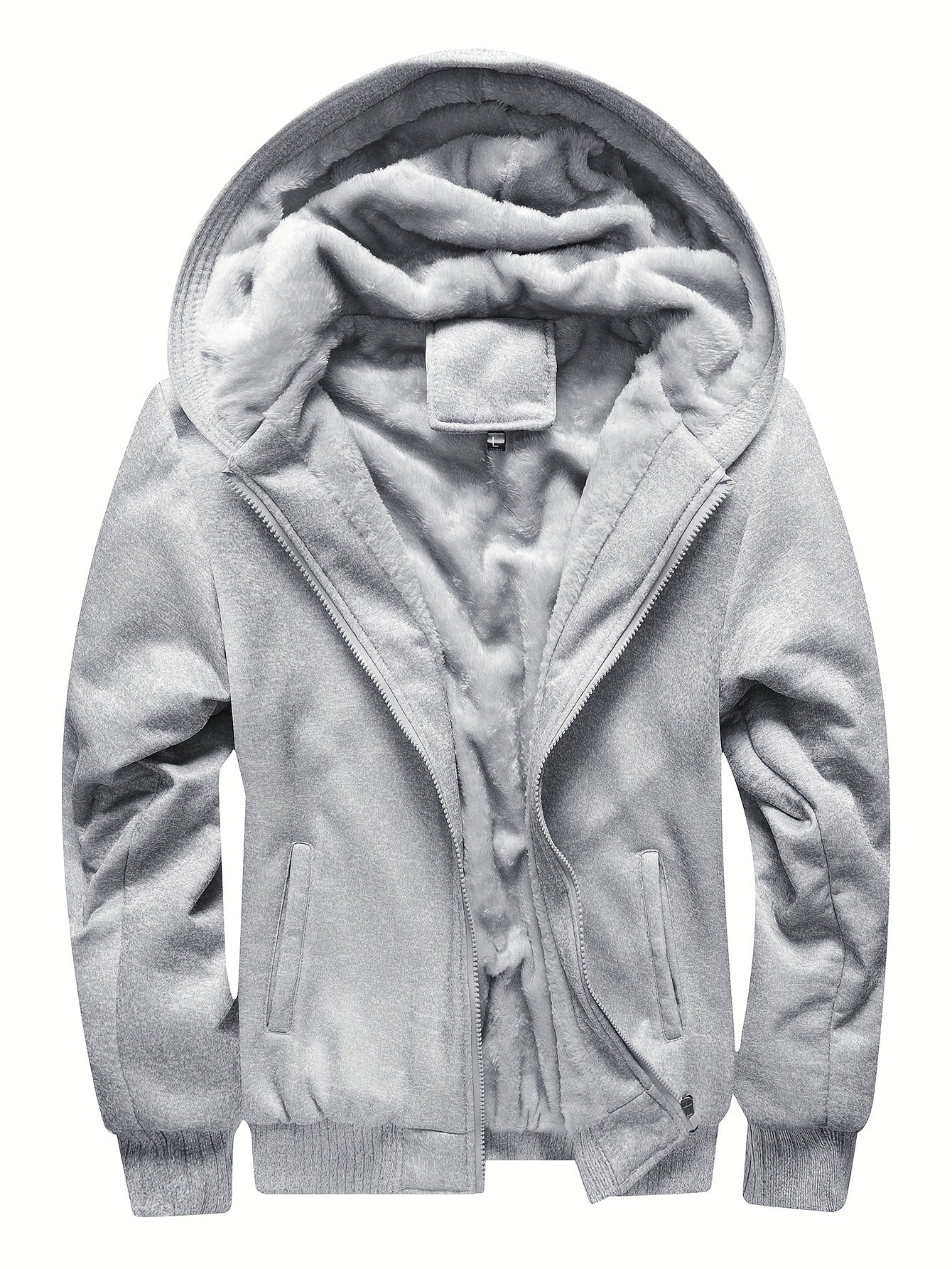 Herren Reißverschlussjacke mit Kapuze | Fleecefutter Langarm - Image 3