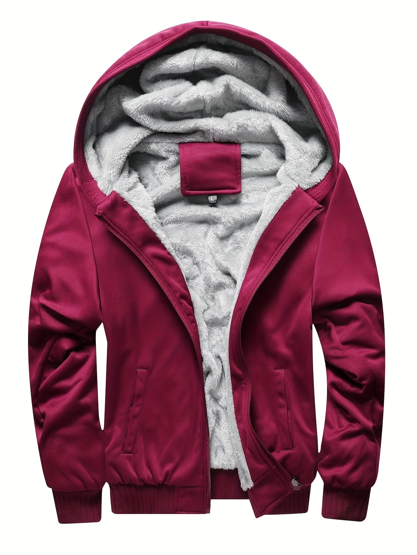 Herren Reißverschlussjacke mit Kapuze | Fleecefutter Langarm - Image 4