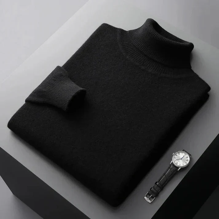 Herren-Rollkragenpullover – Elegantes Design, normale Passform, lange Ärmel - Image 2