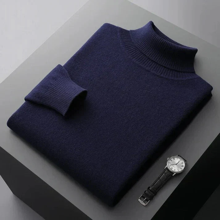 Herren-Rollkragenpullover – Elegantes Design, normale Passform, lange Ärmel - Image 3