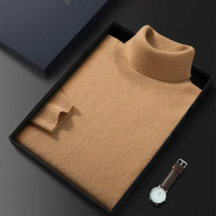 Herren-Rollkragenpullover – Elegantes Design, normale Passform, lange Ärmel - Image 7